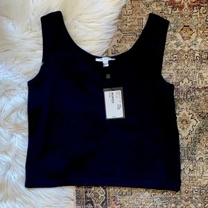 St. John Collection Black Sweater Tank, Medium, NWT